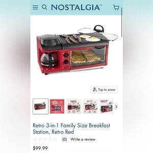 Nostalgia Retro 3-in-1 Breakfast Station